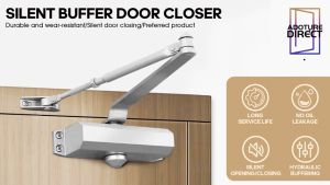 Cast Aluminum Automatic Door Closer Surface Mounted Heavy Duty Commercial Fire Rated Gate Close Tool