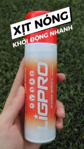 [Chai 200ml] Chai xịt nóng khởi động LIGPRO Chiết xuất từ thiên nhiên giúp khởi động cơ tránh những cơn đau hiệu quả