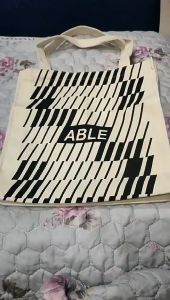 ใหม่ ❣️ รุ่น : SDOGB-ABLE ❣️ กระเป๋าผ้า cloth bag ดีเทลลายสองด้าน ♡ พร้อมส่ง กระเป๋าช๊อปปิ่งผู้หญิง