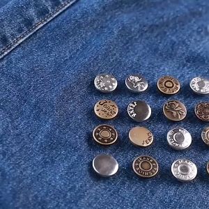 Waist-Shrinking Button-Free Jeans With Metal Buttons To Reduce Waist Size Removable And Adjustable Buttons Without Sewing