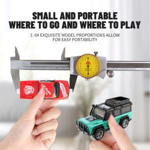 6601Green RC Car MINI Alloy 1/64 Remote Control Car Convenient to Carry 60 Minutes of Work Time Childrens Gifts Electronic Toy