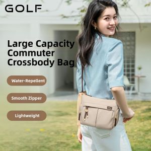 GOLF MADAM | Light Weight Big Capacity Canvas Crossbody Bag
