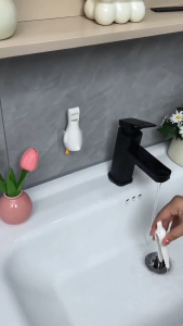 Bathroom Hair Cleaning Clip Wall-mounted Duck Sink Floor Drain Cleaning Tool Garbage Clip Toilet Sewer