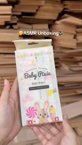 BABY PIXIE Tisu Basah Bayi Brown Rabbit 8 Lembar X 8 Bags (14x15cm) | Tissue Wet Wipes Halus EDI Pure Water Tisu Wet
