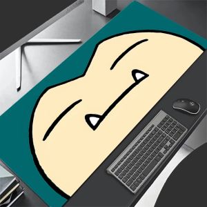 Bandai | Gaming Mouse Pad Large Gamer XXL Keyboard Desk Pokemon Snorlax Mouse Mat Carpet Rubber Tapis Souris Gaming Notbook Pc Mousepad