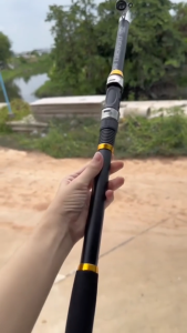 คันเบ็ดตกปลา คันเบส คัน เบส คันเบ็ดตกปลาคาร์บอน ยืดหดได้ น้ําหนักเบา น้ําหนักเบา คันเบ็ด EVA แบบพกพา 2.1 ม.2.4 ม.3.6 ม.