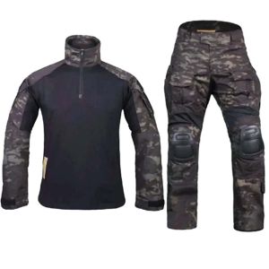 G3 Combat Uniform Tactical Sets Shirt Cargo Pants Mens Multicam Suit Trainning Hiking Hunting Clothes Wear-resisting Adjustable