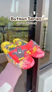 Sandal Selop Karet Anak Laki Laki 1 2 4 3 5 6 7 8 9 10 Tahun Karakter BTMAN Kekinian 079 MERAH