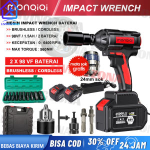 Mesin Impact Baterai Cordless 98VF & Impact Wrench 560n.m