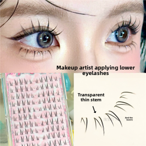 Natural Look False Lower Eyelashes Dense Segmented JIUQI
