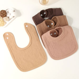 Pure Cotton Gauze Baby Bib Soft Breathable U-Shaped Saliva Towel for Infants Comfortable And Airy Neck Cover for Babies