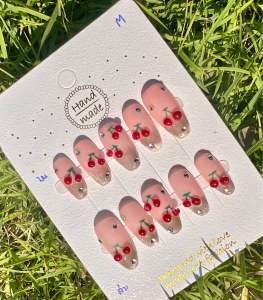 เล็บปลอม เล็บสีเจล งานไทย 100% งานสีลูกแก้ว ปั้นนู้น