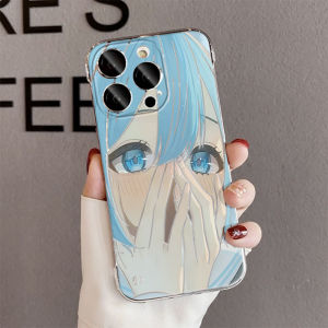 Acrylic Phone Case for IQOO13 Half Cover Transparent Shockproof Cartoon Future Girl Initials Male Female New Model 12 11 10 9 8 7 pro