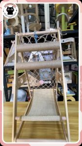 ตาข่ายปีนแมว ของเล่นแมว ที่ลับเล็บแมว บ้านแมว สำหรับการเล่นบอล และเทียนประสบการณ์ 🏀