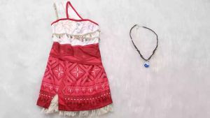 LZH | Adults Kids Summer Dress Vaiana Moana Carnival Cosplay Parent-Child Costume Mother and Daughter Halloween Party Princess Dress