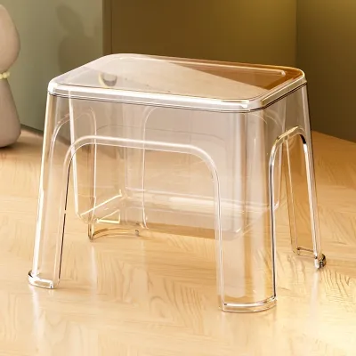 Transparent Multi-Purpose Thickened Storage Stool