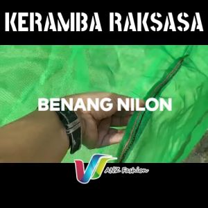 KERAMBA IKAN MODERN - Keramba ikan Jumbo Waring Jaring Kasa Hijau siap Pakai DIJAHIT DOUBLE MENGGUNAKAN BENANG NILON Ukuran 10x4x25