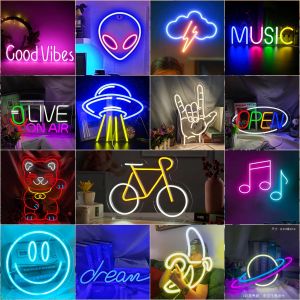 Romantic Neon Wall Decorative Lighting for Bars And Bedrooms European Style Atmosphere Lighting 5V 12V Colorful Lights