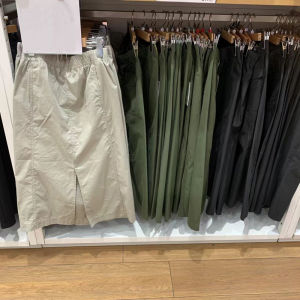 Designer Cooperation K-style High Waist Package Hip over-the-Knee Slimming Skirt 24 Summer A- line Skirt Female M470907