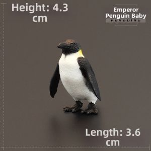 MENGSILE | Solid Emperor Penguin Toy Model