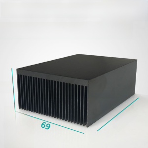 Aluminum Alloy Dense Gear Cooling Fin High Power Radiator Routing CPU Aluminum Material Cooling Fin Width 69 Height 36 Length Any