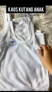 Paket 6 pcs SINGLET ANAK | KAOS DALAM ANAK BAYI | KUTANG POLOS PUTIH UKURAN S M L XL XXL XXXL