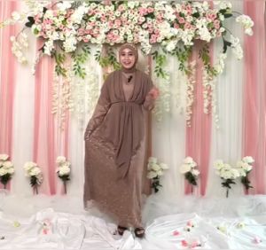 SUPER SALE GAMIS BRUKAT MUSLIM PESTA KONDANGAN PEERLY