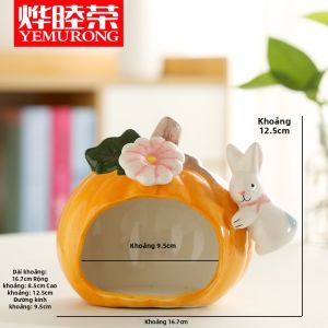 Nơi Ẩn Náu Hình Bầu Dục Gốm Cho Thú Cưng Nhỏ