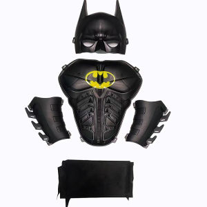 Batman Halloween Costume Set for Boys Black Armor Mask Robe Performance Toys Childrens Holiday Supplies Movie Character Series