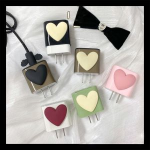 Charger TPU Love Design Cover Protector 5w/18w/20w Colour Heart Set Compatible for iphone11 12 13 14pro max