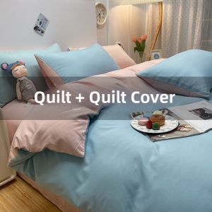 Four Seasons All-in-one Washable Quilt for Student Single Use