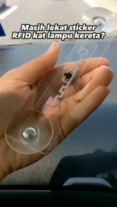 Touch N Go Smart E-Wallet Highway Toll TNG RFID Tag Sticker Acrylic Holder Windscreen