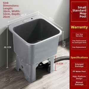 Household Mobile High Feet Cleaning Sink