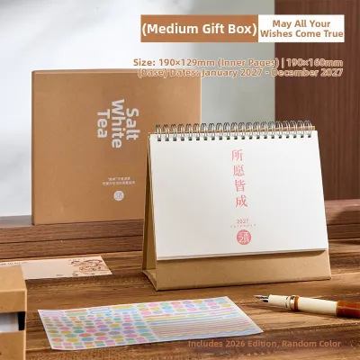 SANNIANERBAN | Aesthetic Desk Calendar & Planner 2027 New Version
