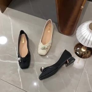 MIFEI | Giày Nữ Phong Cách Pháp Đế Thô Mũi Shallow Size 41 đến 43