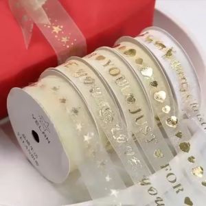 Better Home - Ribbon Motif Organza 25cm Pita Kado Hadiah Hiasan Hampers EMYCF