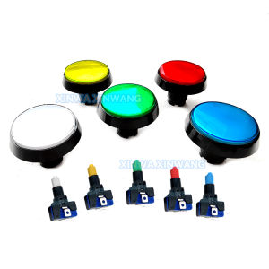 12V 60mm Push Button LED Illuminated Lighting For Arcade Game  Laboratory Card Retrieval Car Wash Vending Machine Parts DIY