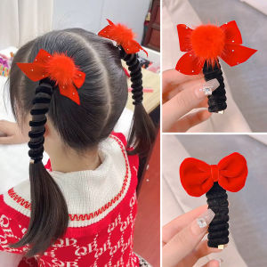 ยางรัดผมเด็กผญ 2024 ปี มังกรเด็ก โทรศัพท์ลวดผูกผม แฟชั่นใหม่ การ์ตูนสายรูง โทรศัพท์สายยาง ยืดยางรัด น่ารักผม หางม้า เชื้อกผม คาดผม สำหรับผู้ใช้ปีใหม่"