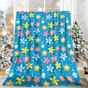 Beast Kingdom | Minimal Floral Lightweight High-Quality Quick Drying Travel Blanket Wonderful Christmas New Year Gift for Family Friends
