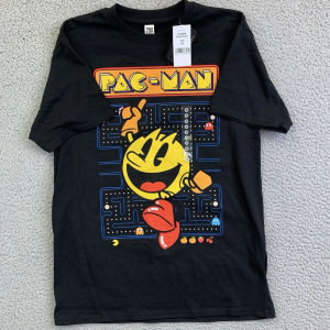 Bandai | Brisco Brand "Pac-Man" Game Board Pattern T-shirt  "Pac-Man" High-quality Fashionable Trendy Versatile Suitable for All Seasons