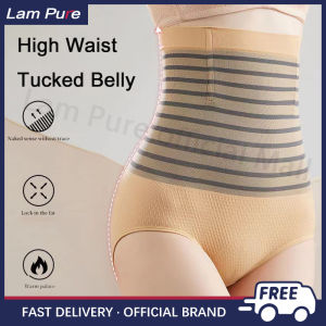 Lam Pure Heat Gauze Warm Postpartum High Waist Abdominal Underwear: Women's Cotton Gear Slimming Pants Body Shaping Hip Lifting Body Underwear