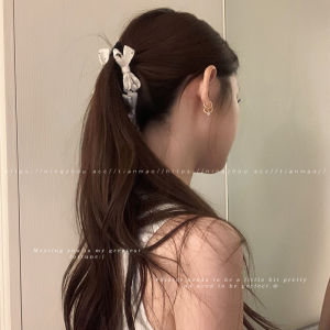 NING ZHOU | Kẹp Tóc Nơ Chấm Bi Mịn Dành Cho Phụ Nữ