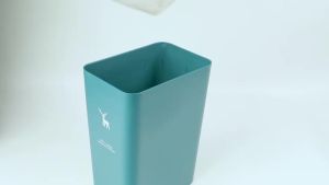 IMUTO Press on edge seam trash can Multi Size Nordic Trash Can with Cover Trash Bin Garbage Bin for Kitchen Toilet trash can