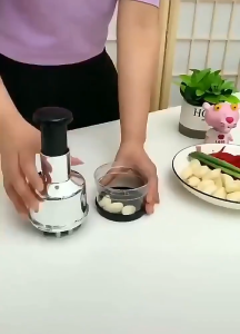 【SG】1Pc Vegetable Dicing Machine Multifunction Hand Press Food Cutter Onion Grinder Manual Stainless Steel Fruit Vegetable Chopper