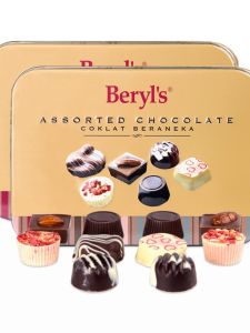 Beryls Chocolate Gift Box ช็อคโกแลตหลากหลายรสชาติ กล่องเหล็ก ของขวัญสำหรับแฟนสาว ขนมหวาน ช็อคโกแลต ช็อคโกแลตแท้ ชิ้นส่วนขนาดเล็ก
