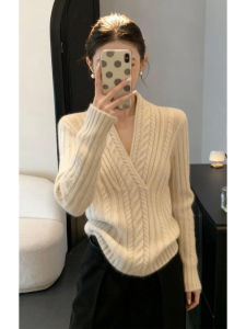 PEIZIXUAN | Áo Sweater Trắng Thời Trang