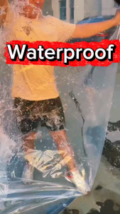 95% Clear Waterproof Tarp Transparent Trapal Thickened Long-Lasting Tarpaulin Rainproof Dustproof Multiple Sizes