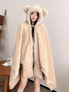 Rilanzi Winter Womens Fleece Shawl Thick Warm K-Style Office Blanket Lazy Quilt Perfect for Spring Fall and Winter