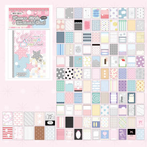 TIANZI 120 Tờ M5 Nhật Ký Album Phong Cách Dễ Thương DIY Scrapbooking Giấy Nền Trang Trí Đồ Dùng Văn Phòng Phẩm Cho Tạp Chí Rác