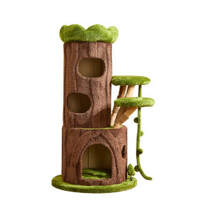 Cmisstree | Cat Climbing Frame Cat House Scratch Board Space-saving